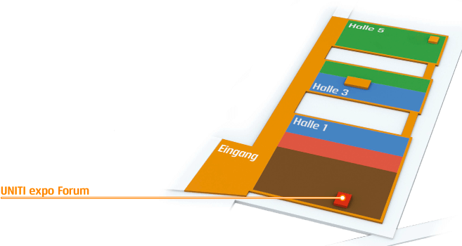 Lageplan UNITI expo Forum